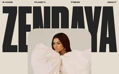 zendaya.com home page